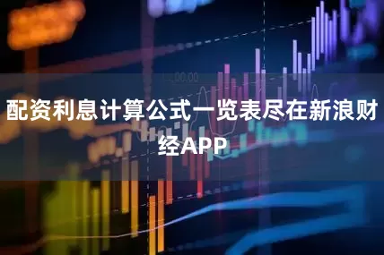 配资利息计算公式一览表尽在新浪财经APP