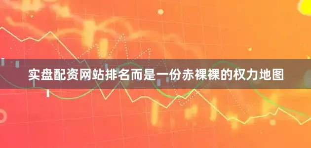 实盘配资网站排名而是一份赤裸裸的权力地图